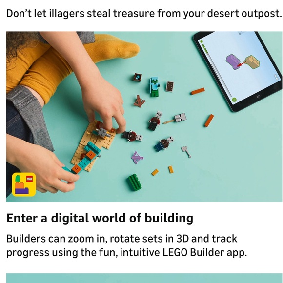 LEGO Minecraft Illager Desert Patrol Set - Green, Brown, and Orange - Picture 11 of 11